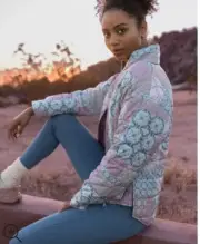 Travis Mathew Women's Bold And Bloom Jacket SMALL Mauve Shadows Multi NEW