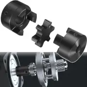 1/2" to 3/4" L075 Flexible 3-Piece L-Jaw Coupling Set for Log Splitter Hybrid