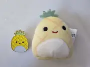 Squishmallow Micromallow Pineapple Maui 2” Mini Plush And Collectible Pin