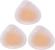 [Healeved] 3Pcs Silicone Bikini Pads for Women Reusable Non Slip Pasties for Swimming and Beach Activities Skin Tone Color for Discreet Coverage Pink