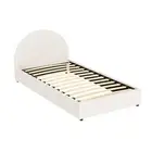 Artiss Bed Frame Gas Lift Strorage Beds Base Platform Boucle Fabric King Single