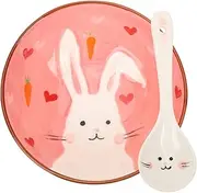 Alipis 1 Set Fall Decor Baby Plates Cereal Bowls Sauce Dish Fruit Bowl Easter Candy Dish Decorative Ceramic Spoon Camping Spoon Baby Food Dish Food Plate Portable Child Ceramics