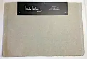 NICOLE MILLER HOME PLACEMATS SILVER TAUPE 13 X 19 COTTON METALLIC NWT