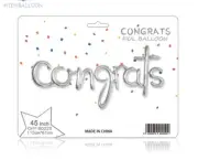 Congratulations CONGRATS Foil Balloons Banner Kit Graduation Engagement Party