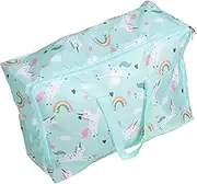 Clothes Bag Storage Handles Big Zippered Fabric Storage Bags for Organization Essential