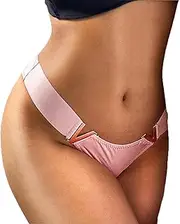 [SAKVILSEC] Sexy Underwear Seamless Women Panties Low Rise Thong Luxury Metal Buckle G String Bikini Girls Briefs
