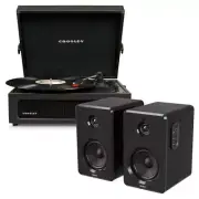 Crosley Voyager Bluetooth Portable Turntable - + Bundled Majority D40 Bluetooth