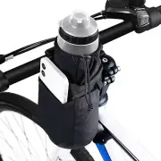 Bike Insulated Water Bottle Holder Bag, Bicycle Drink Cup Holder, Handlebar Fram