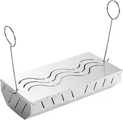 Smoker Box for Pellet Grill - BBQ Smoker Box Tray Stainless Steel,Charcoal Holder for Outdoor Grill Meat Food Barbecue, Lid Design, Add Smoked BBQ Flavor