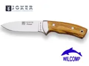 JOKER CORZO CO-23 - HUNTING, OUTDOOR KNIFE with Olive Wood Handle, Full Tang