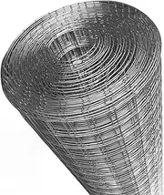 HOLGVE Hardware Cloth, Chicken Wire Fence, 1/2 Inch Heavy Duty Wire Mesh, Stainless Steel 304 Welded Wire Fencing, Garden Mesh Roll Poultry Netting(1mx8m(39inx26.2ft))
