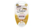 BIC, Soleil Glide, Disposable Razors, 2 Razors