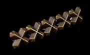 30pc 15*12MM DIY SOLID COPPER CROSS BUTTON CONCHO STUD RIVET LEATHER CRAFT BIKER