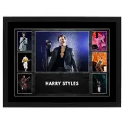 HARRY STYLES FRAMED PHOTO COLLAGE POSTER BIEBER JUICE WRLD MUSIC MEMORABILIA
