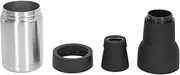 Vacuum Insulated Can and Bottle Cooler, Can Cooler with Bottle Opener, Double Wall Can Cooler, Vacuum Double Wall Stainless Steel Can Insulation and Cold Storage Tank (Steel Color)