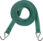HEALEEP Heavy Duty Elastic Bungee Cords with Hooks Flat Straps for Motorcycle Camping Bikes Cargo Durable Lightweight and Reliable Tie Down for Luggage Rack