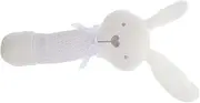 Kisangel Newborn Rattle Toys Soft Plush Bunny Handheld Animal Rattle Interactive Plaything for 's Auditory Development