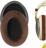 Geekria Comfort Velour Replacement Ear Pads for Sennheiser HD598, HD598SE, HD598CS, HD595, HD599, HD599 SE Headphones Ear Cushions, Headset Earpads, Ear Cups Cover Repair Parts (Brown)