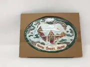 Avon Gift Collection "Home Sweet Home" Trivet Winter Scene 1999