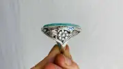 Amazonite Botanicals Ring. Gorgeous. Size 6.75