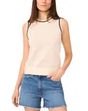 Vince Camuto Mesh Tank Top