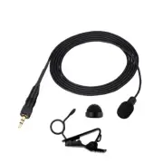 Professional Lavalier Microphone for Sony Tie Wireless Belt Pack Mic 3.5mm Lock