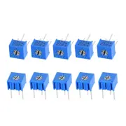 3362 Trimmer Potentiometer 50K Ohm Top Adjustment Variable Resistors 10Pcs