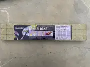 Grodan 1.5" x 1.5" x 1.5" Delta Mini Blocks Strip w/ Holes Rockwool Cube 45pc