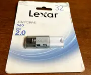 Lexar LJDS060032G-BNBNU 32gb Jumpdrive S60 Usb 2.0 Flash Drive W/ Cap