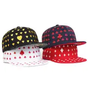 Embroidered Poker Pattern Baseball Cap Adjustable Sun Hat
