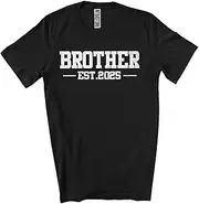 [Generic] Brother Est 2025; Wonderful Father's Day Pregnancy Announcement Vintage; Family Group Unisex T-Shirt