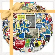 50pcs Fallout Stickers RPG Game Waterproof Vinyl Decal Skateboard Laptop Phone