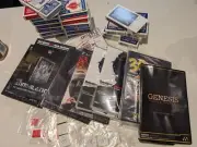 Box of Magic Trick Cards & DVDs, Ellusionist, Bicycle, Theory11, Magic Makers