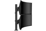 Atdec Desk Mount for Monitor, Curved Screen Display, Flat Panel Display, All-in-One Computer - Black - Landscape/Portrait - Height Adjustable - 2 - -