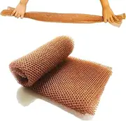 African Net Long Bathing Sponge,Net Exfoliating Back Scrubber for Body,Exfoliating Back Towel,Pack of 1 (Brown)