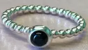PANDORA | BLACK ONYX CABOCHON MY DESIRE RING ✪NEW✪ 190610O AUTHENTIC RARE TWIST
