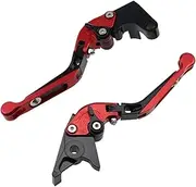 for CB125R CB150R CB250R CB300R CB190R CB190X CB190SS Motorcycle Grips Brake Clutch Levers Handlebar Handle Brake Clutch Levers(Red)