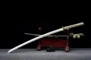 BlazeDrake Katana Sword Black Scabbard with Dragon EngravingHigh Manganese Steel