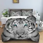 Tiger Quilt Doona Duvet Cover Set Single/Double/Queen/King Size Bed