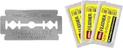 Feather Double Edge Safety Razor Blades - (30 Count) - Platinum Coated Hi-Stainless Steel Razor Blades - Fits Most Safety Razors - Super Sharp for Close Shaves - Japanese Quality