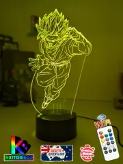 DRAGON BALL Z GOKU ANIME 3D LED Battery USB Night Light 7 Colour Changing Lamp