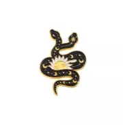 Two Headed Snake Tarot Gothic Enamel Lapel Pin Cute Brooch Cute Badge