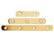14K Solid Yellow Gold 2-3-4 Strand Flat Spacer Bars Bead String Chain Separator