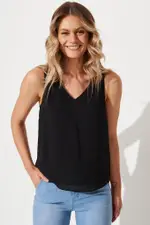 Women's Work Indy Top Sleeveless in Black 8