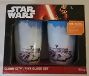 Star Wars Cloud City Color Changing 16oz Pint Glass Set 2 Pack