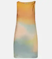 [Staud] Staud Boa linen minidress AU 10 multicoloured