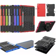 For Samsung Galaxy Tab S6 Lite 10.4, 3D 2in1 Dual-Layer Hybrid Rugged Cover Case