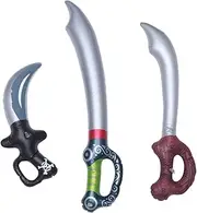 Toddmomy 6 Pcs Inflatable Pirate Knife Pirate Swords Bulk Inflatable Sword PVC