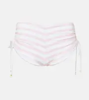 [Bananhot] Bananhot Stefani striped ruched shorts AU 12 pink