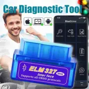 V2.1 Mini OBD OBDII ELM327 For iOS Android Bluetooth Adapter Auto Scanner Torque